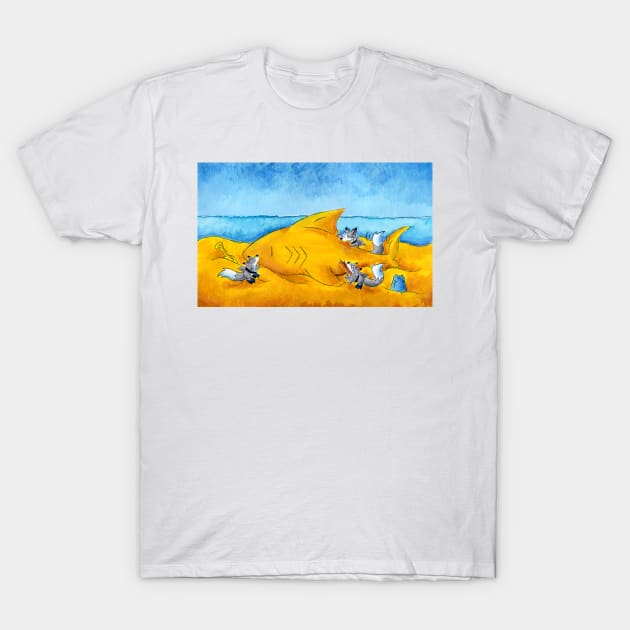 SandShark Building T-Shirt by KristenOKeefeArt